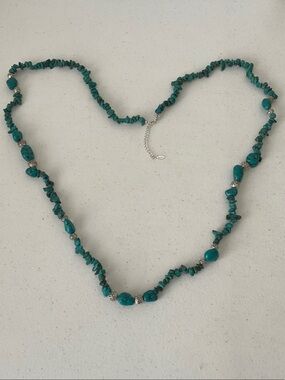 Es Mor Turquoise Chip Bead Necklace